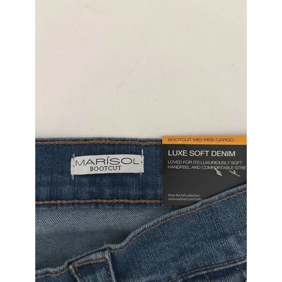 NWT Sofia Jeans 14  Marisol Sculpted Fit  Cargo Denim Stretch Streetwear Utility - Picture 12 of 13